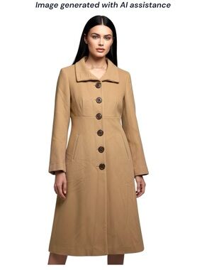 Marvin Richards size 8 timeless classic wool/cashmere blend coat
